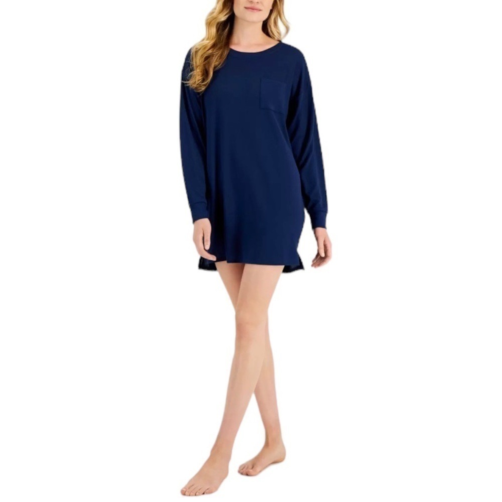 Jenni Super Soft Sleep Shirt Navy Sail XS New